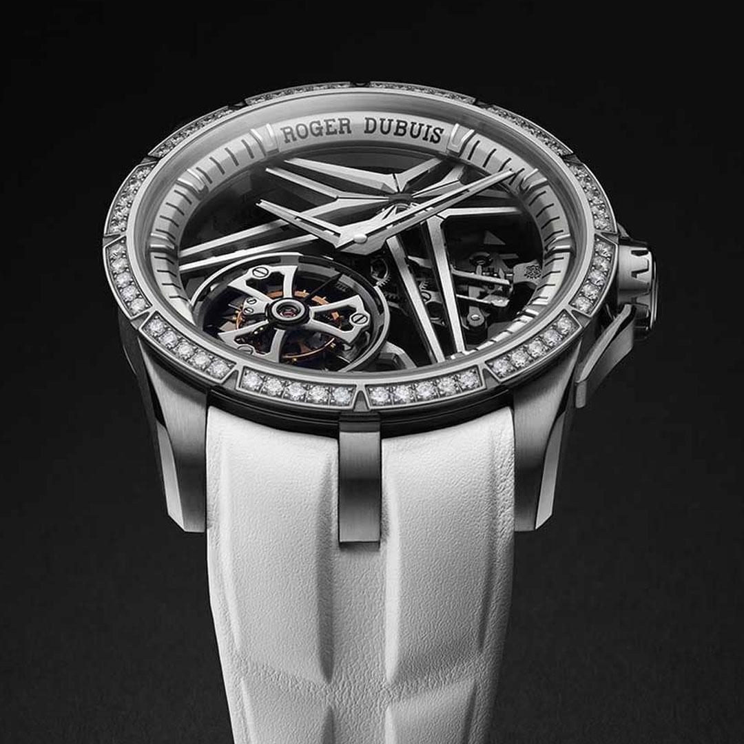 Roger Dubuis Excalibur Monotourbillon White Gold ref. DBEX0989 top