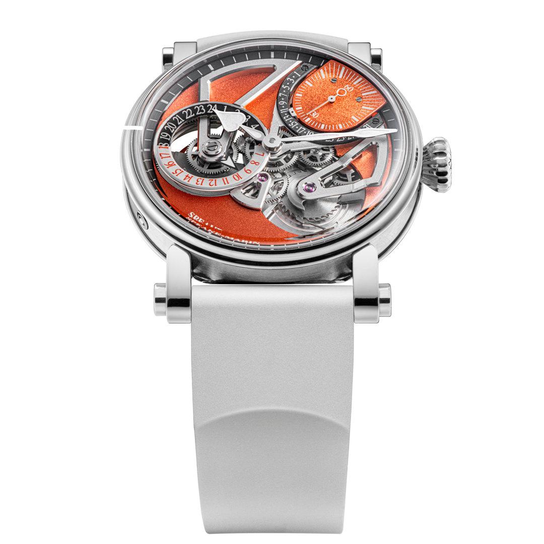 Speake Marin Openworked Dual Time Terracotta ref. 413809020 38 mm