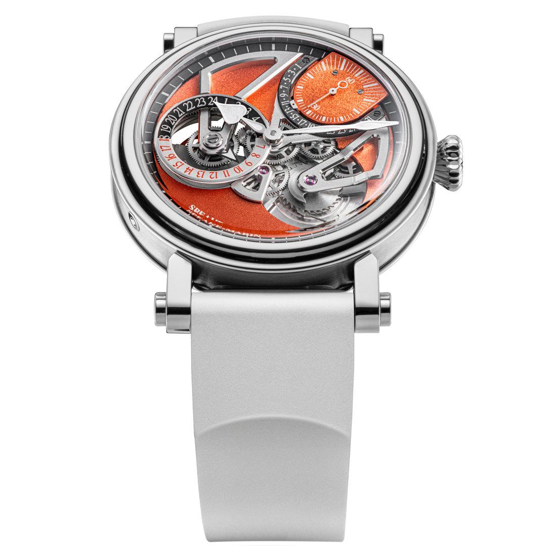 Speake Marin Openworked Dual Time Terracotta ref. 414209020 42 mm