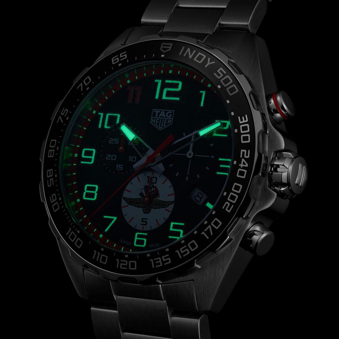 TAG Heuer Formula 1 Chronograph x Indy 500 ref. CAZ101AW.BA0842 side dark