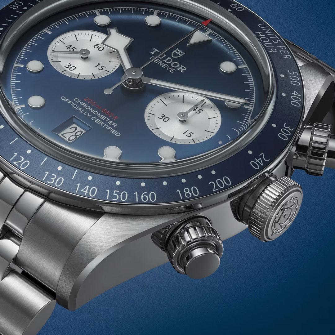 Tudor Black Bay Chrono Blue ref. 79360B-0002 detail