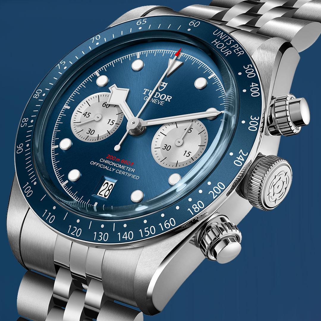 Tudor Black Bay Chrono Blue ref. 79360B-0002 side