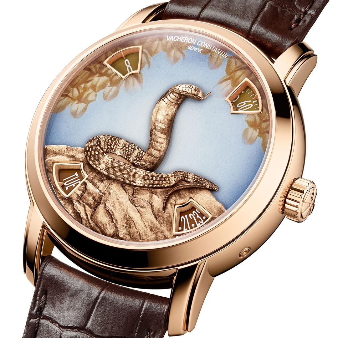 Vacheron Constantin Metiers d'Art The Legend of the Chinese Zodiac Year of the Snake ref. 86073/000R-H034 (pink gold) side