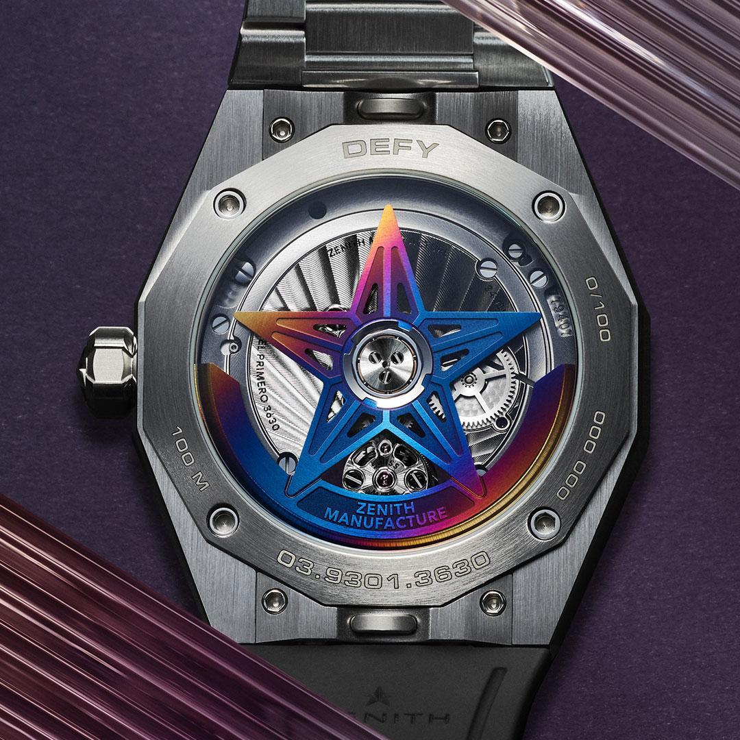 Zenith Defy Skyline Tourbillon Felipe Pantone ref. 03.9301.3630/49.I001 back