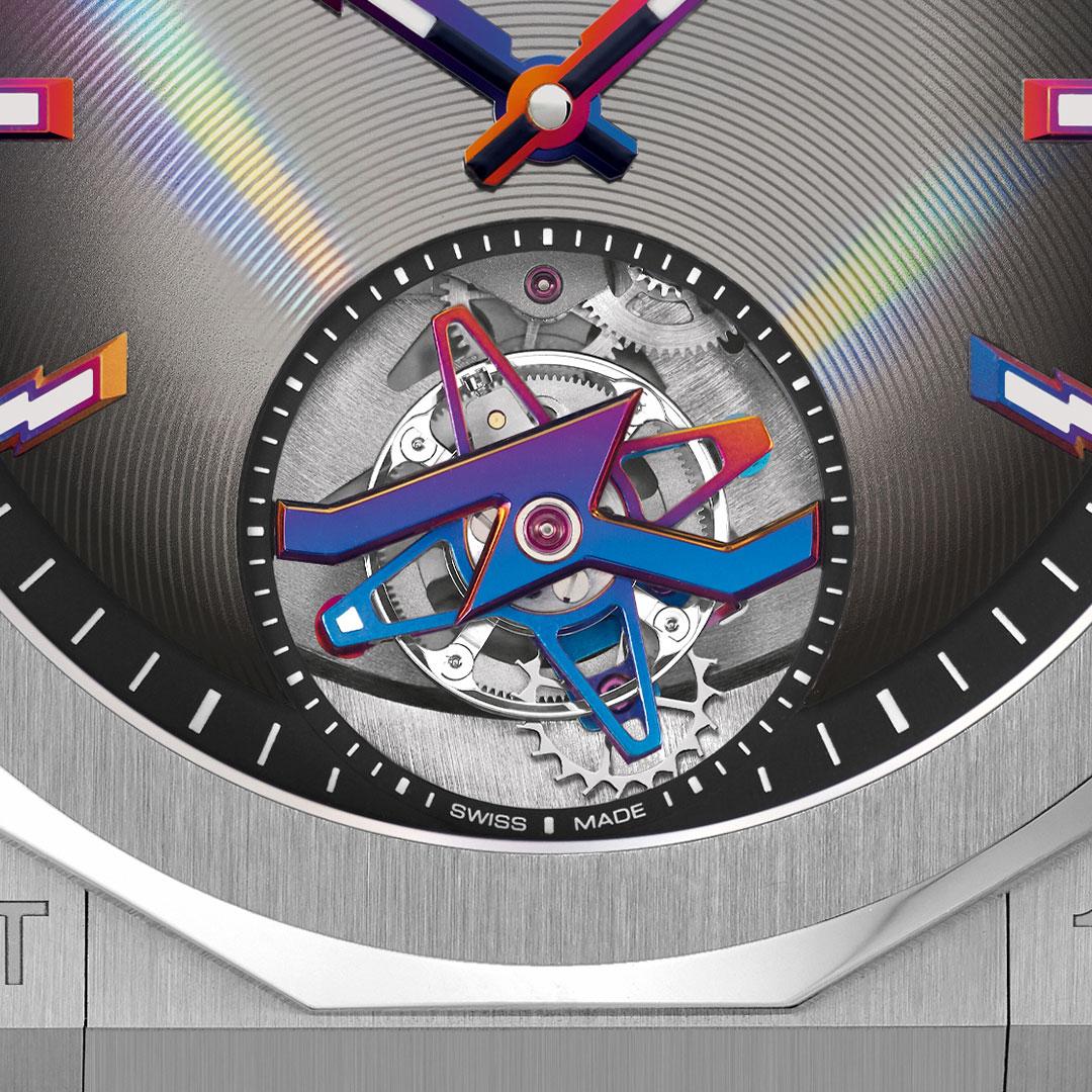 Zenith Defy Skyline Tourbillon Felipe Pantone ref. 03.9301.3630/49.I001 dial detail