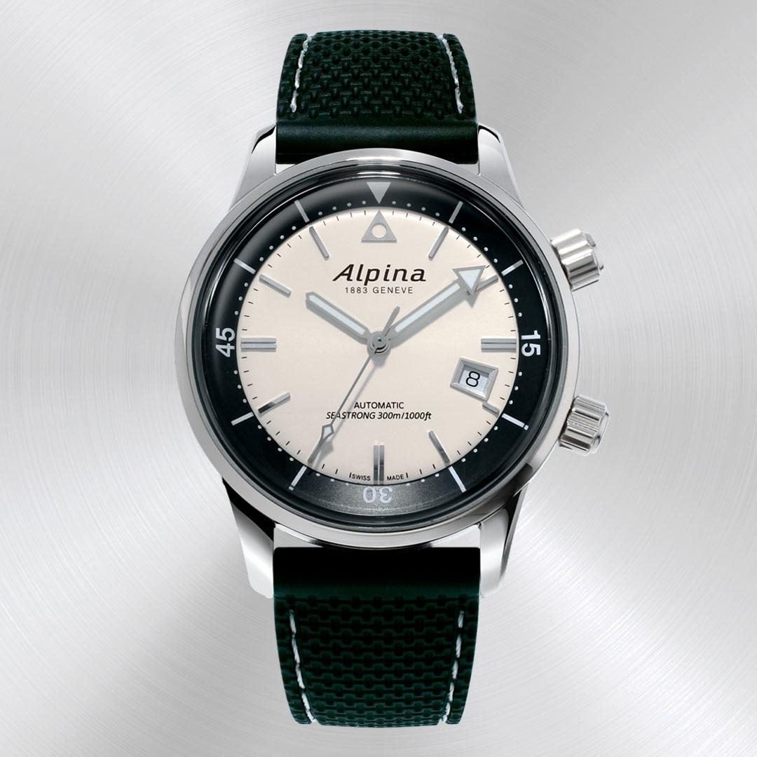 Alpina Seastrong Diver 300 Heritage ref. AL-525S4H6 (silver-black)