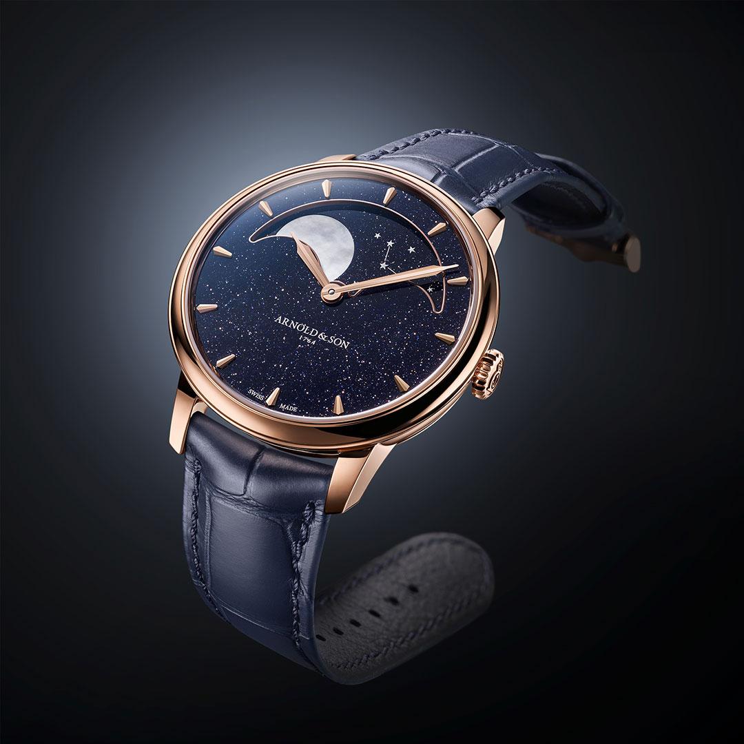 Arnold & Son Perpetual Moon 38 Gold ref. 1GLBR.A01A.C282A (blue) side