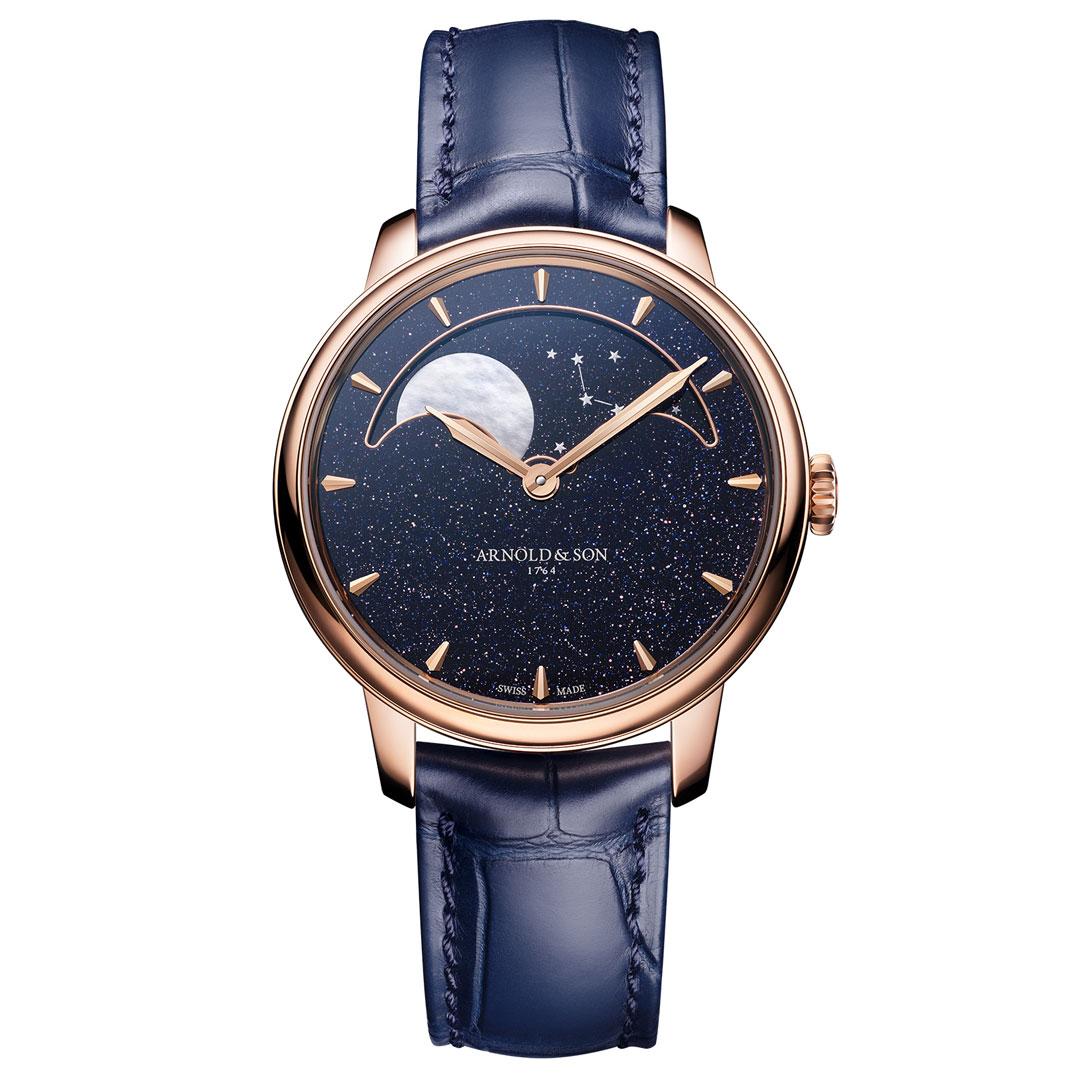 Arnold & Son Perpetual Moon 38 Gold ref. 1GLBR.A01A.C282A (blue)