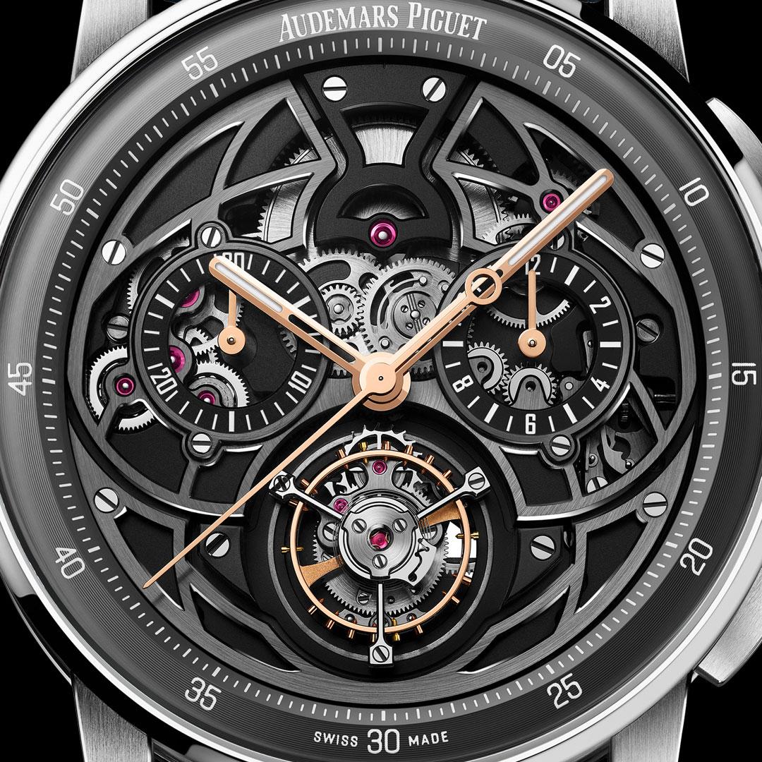 Audemars Piguet Code 11.59 Selfwinding Flying Tourbillon Chronograph 41 mm ref. 26399NB.OO.D009KB.01 dial