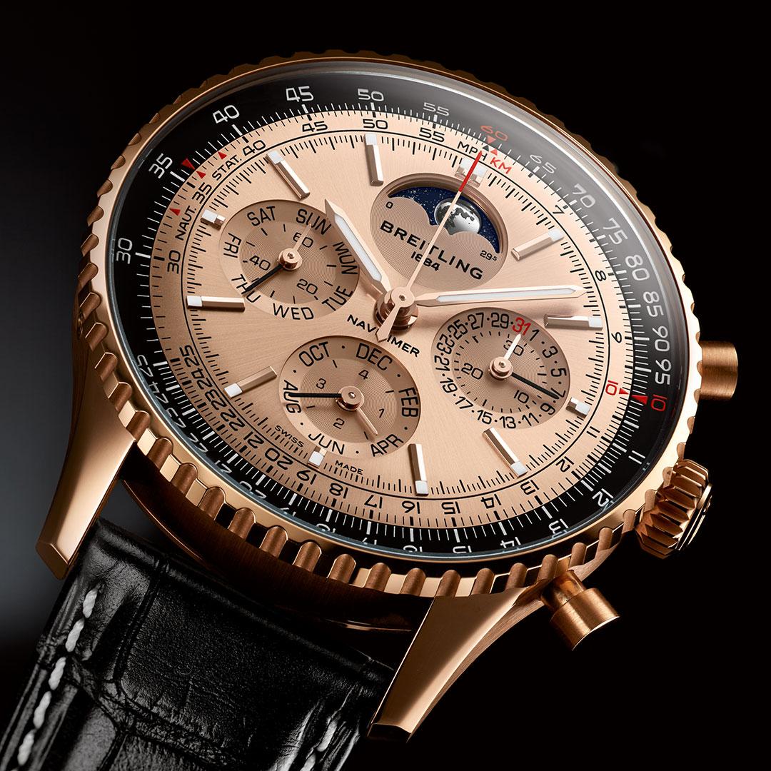 Breitling Navitimer B19 Chronograph 43 Perpetual Calendar 140th Anniversary ref. RB19101A1H1P1 top