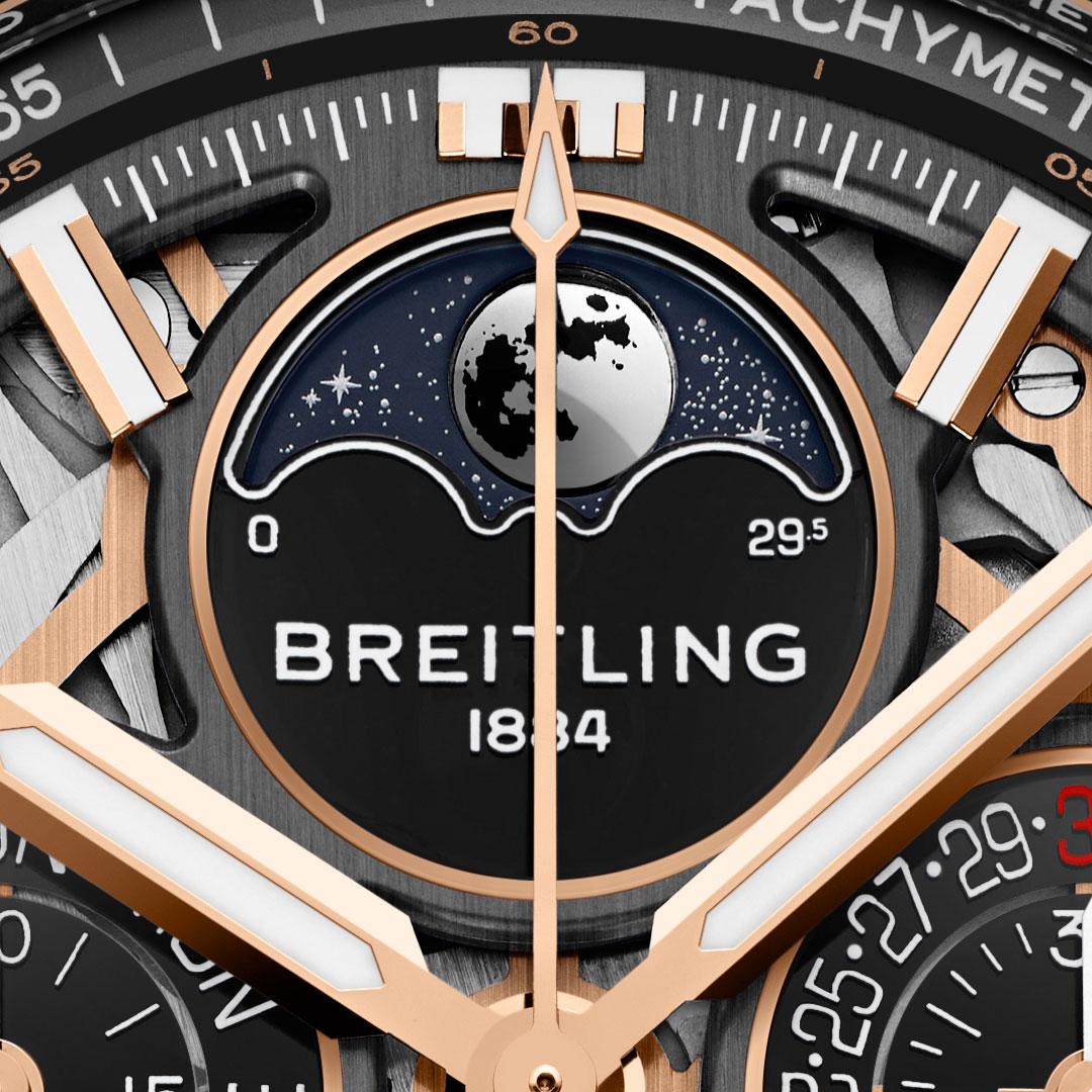 Breitling Super Chronomat B19 44 Perpetual Calendar 140th Anniversary ref. RB19301A1G1S1 moon phase