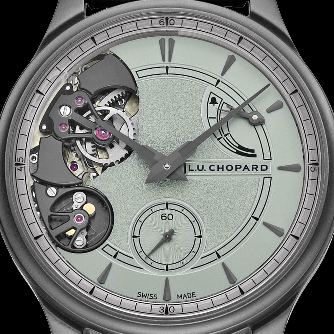 Chopard L.U.C Full Strike Titanium Verdigris ref. 168604-3002 dial