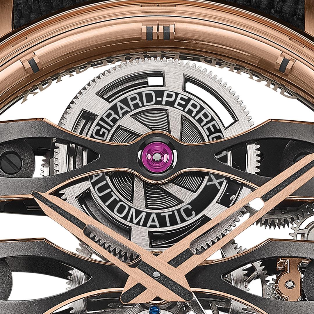 Girard-Perregaux Tourbillon with Three Flying Bridges ref. 99296-52-3434-5CC barrel