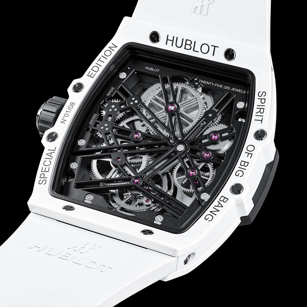 Hublot Spirit of Big Bang Tourbillon White Ceramic ref. 645.HX.2010.RW.HCH24 back