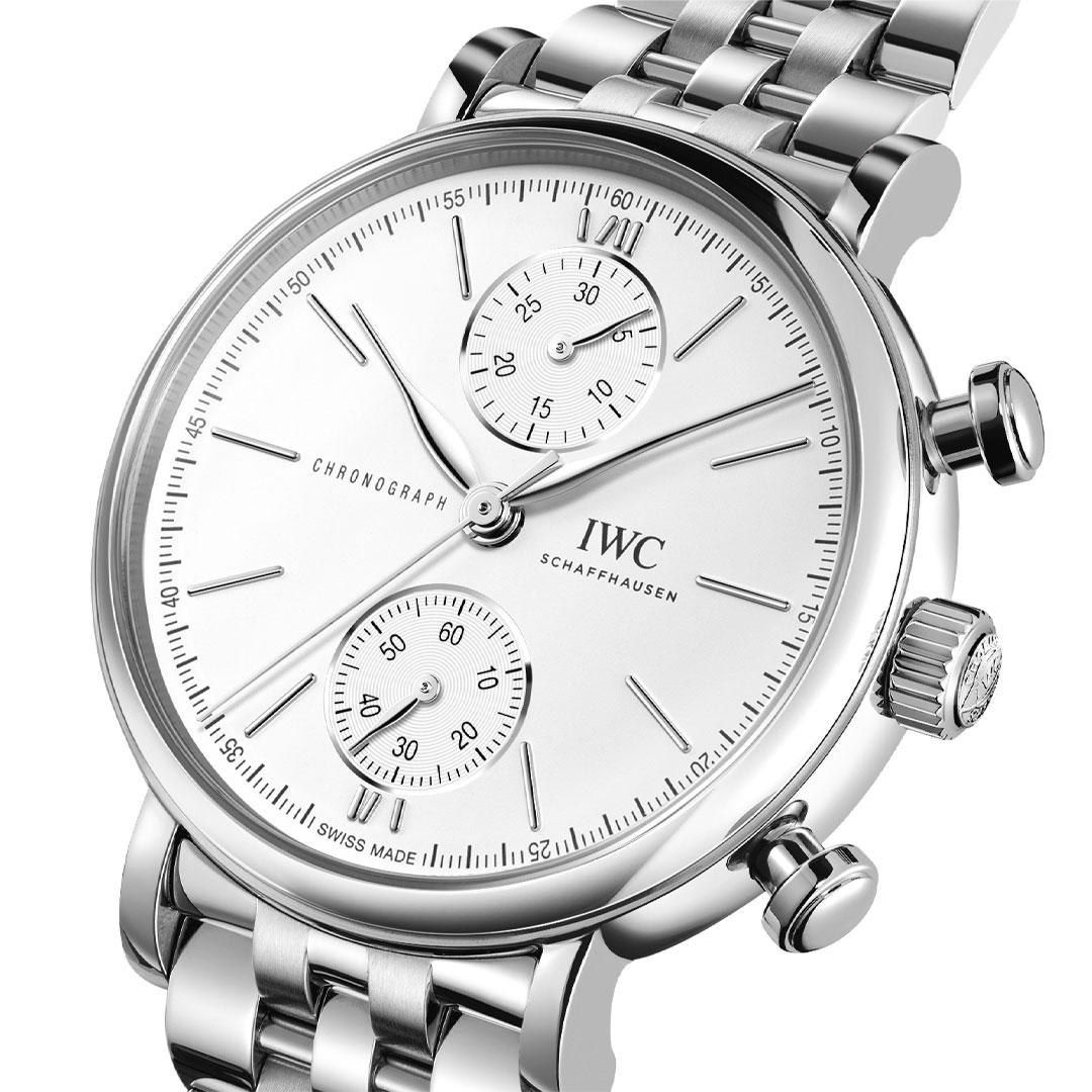 IWC Portofino Chronograph 39 Stainless Steel Bracelet ref. IW391503 side