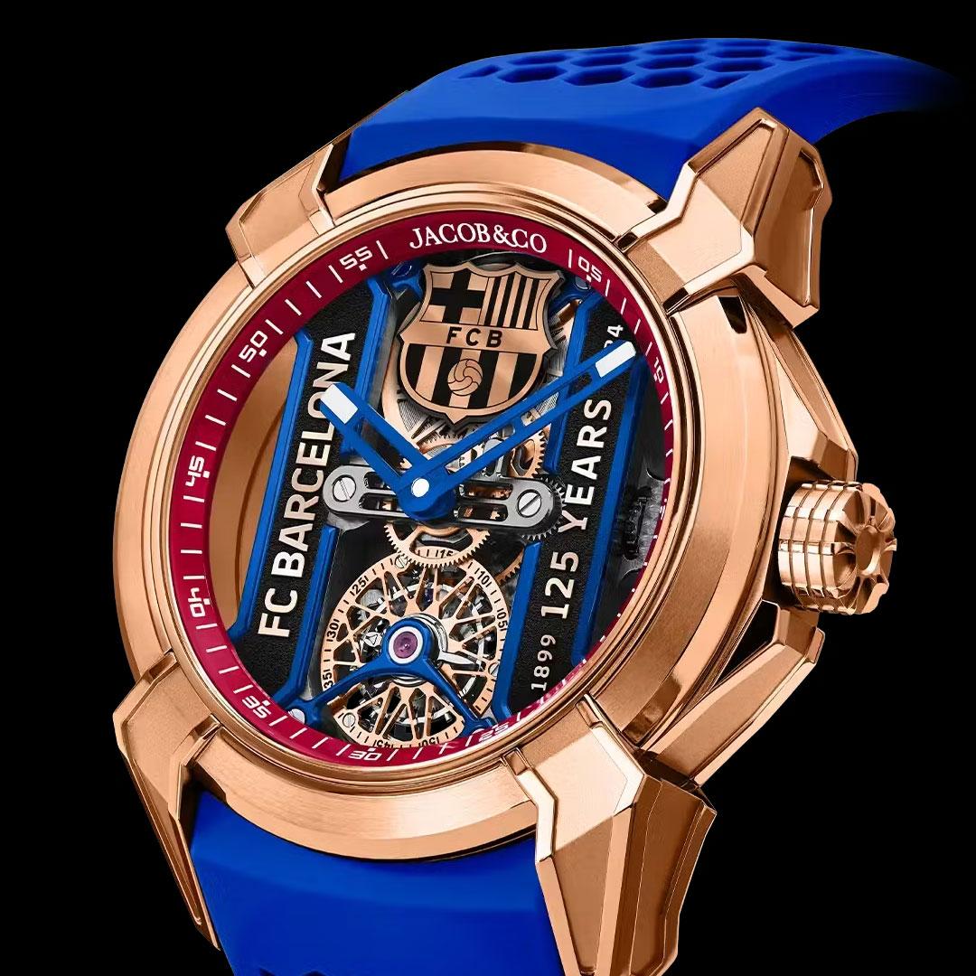 Jacob & Co. Epic X Tourbillon FC Barcelona 125th Anniversary Edition ref. EX112.43.AB.AA.ABRUA side