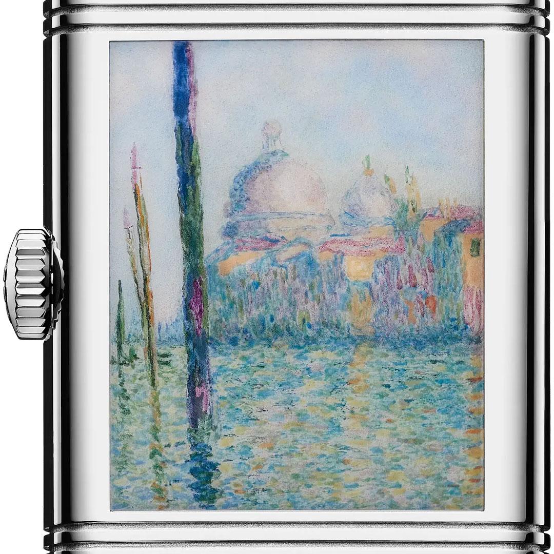 Jaeger-LeCoultre Reverso Tribute Enamel Monet Venice Series ref. Q39334M5 (The Grand Canal / Le Grand Canal / Canal Grande) back