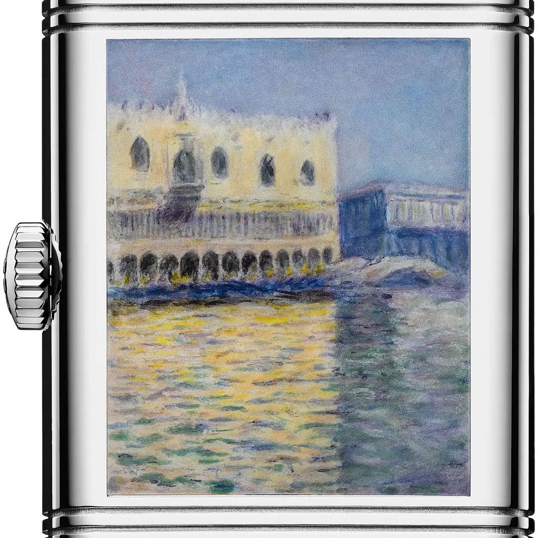 Jaeger-LeCoultre Reverso Tribute Enamel Monet Venice Series ref. Q39334M6 (The Doge’s Palace / Le Palais Ducal / Palazzo Ducale) back