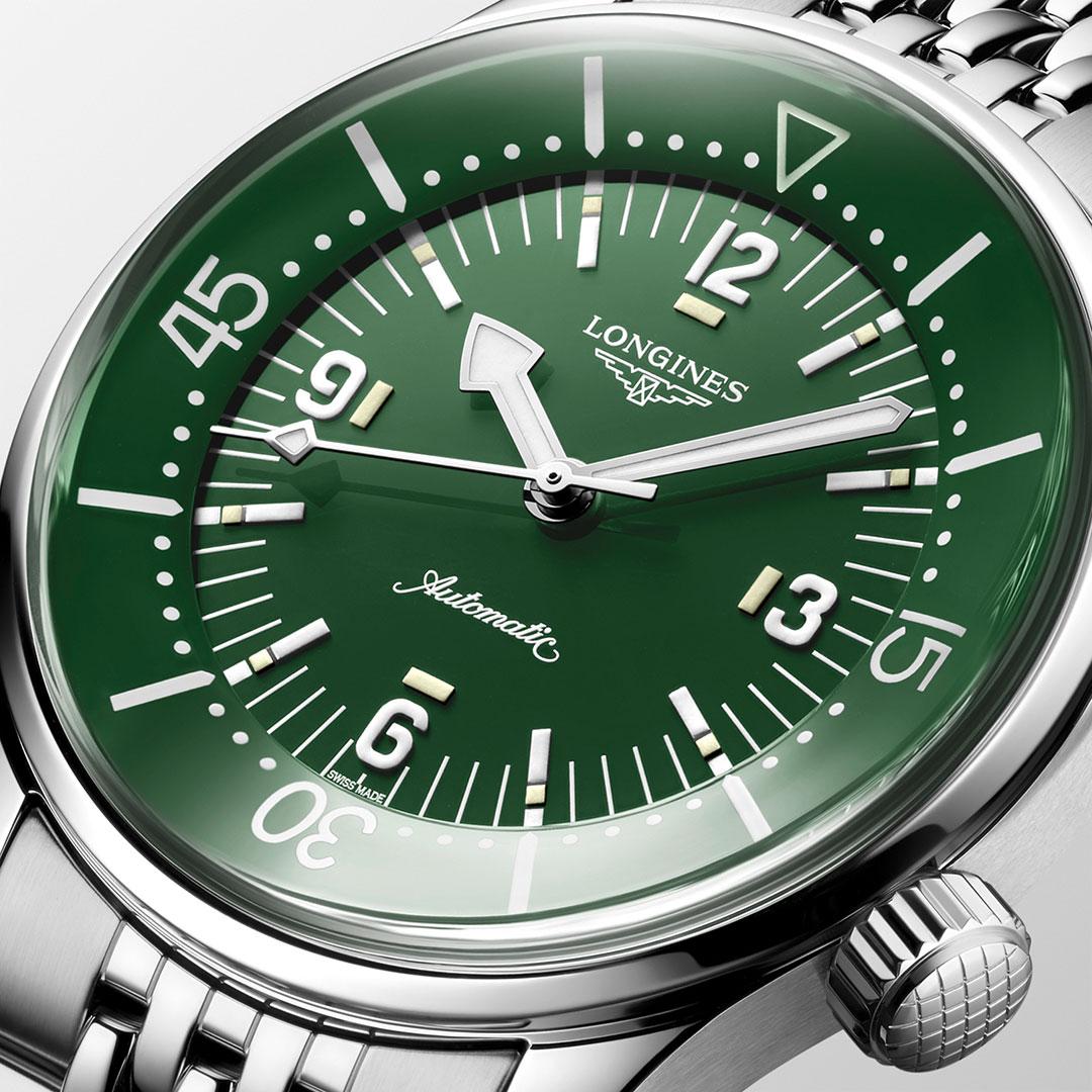 Longines Legends Diver ref. L3.764.4.06.6 (green) dial