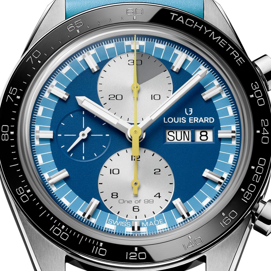 Louis Erard 2300 Sport Chronograph ref. 78119TS35.BDF05 (blue) dial