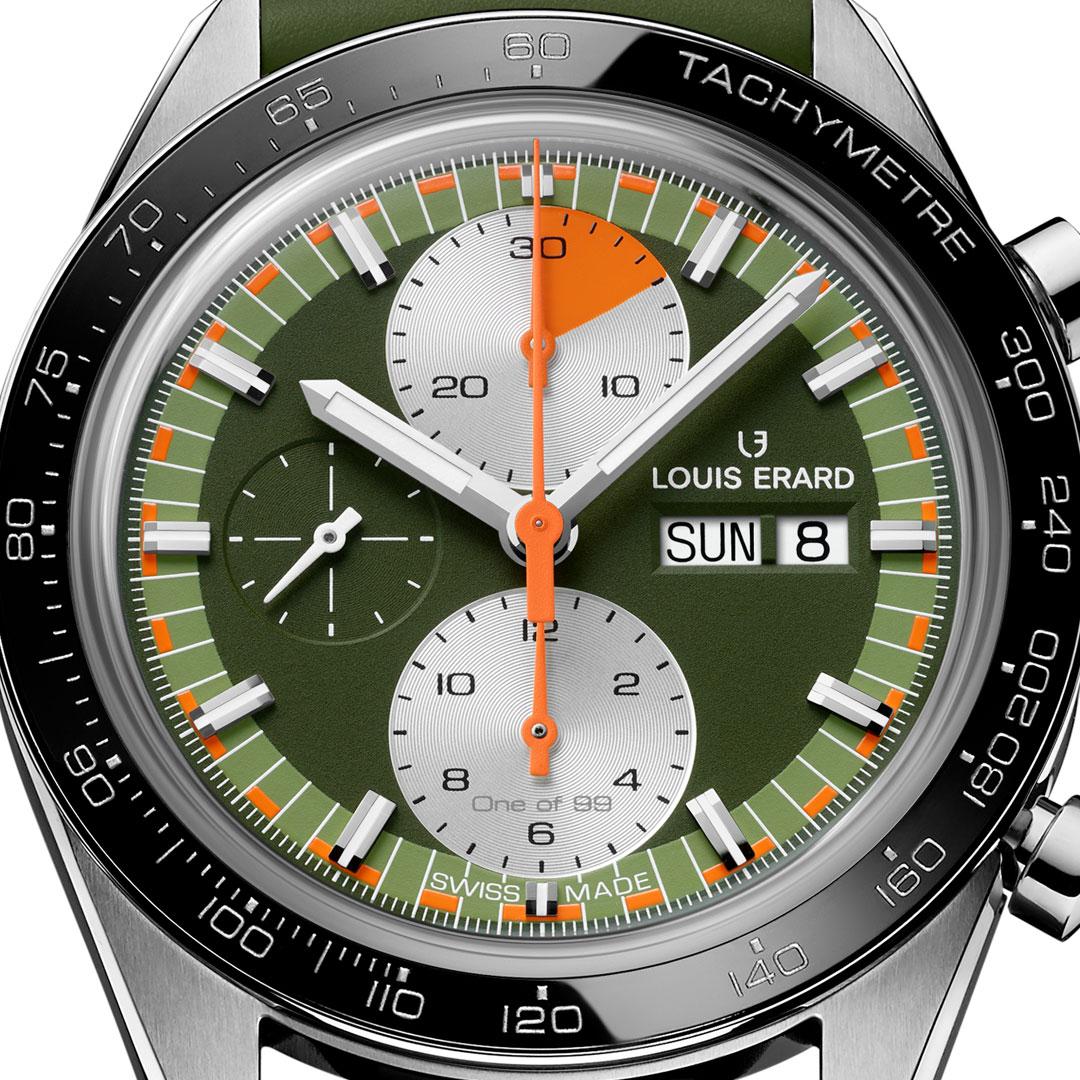 Louis Erard 2300 Sport Chronograph ref. 78119TS39.BDF09 (green) dial