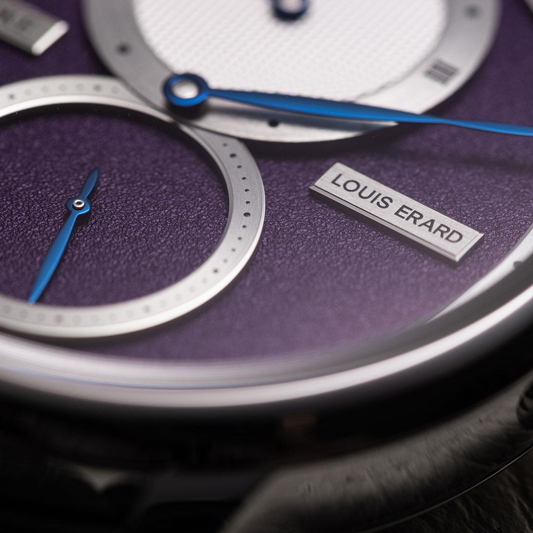 Louis Erard Le Regulateur x Kudoke ref. 85237AA46.BVA173 (purple) dial