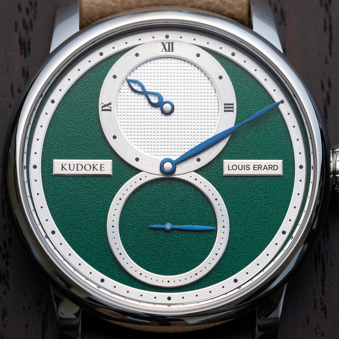 Louis Erard Le Regulateur x Kudoke ref. 85237AA49.BVA178 (forest green) dial