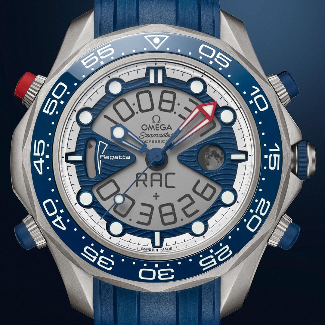 Omega Seamaster Regatta 37th America's Cup ref. 216.92.46.79.10.001 dial