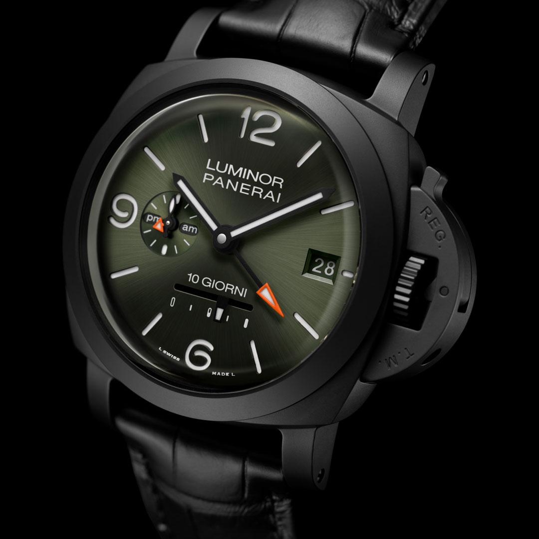 Panerai Luminor Dieci Giorni GMT Ceramica ref. PAM01483 side