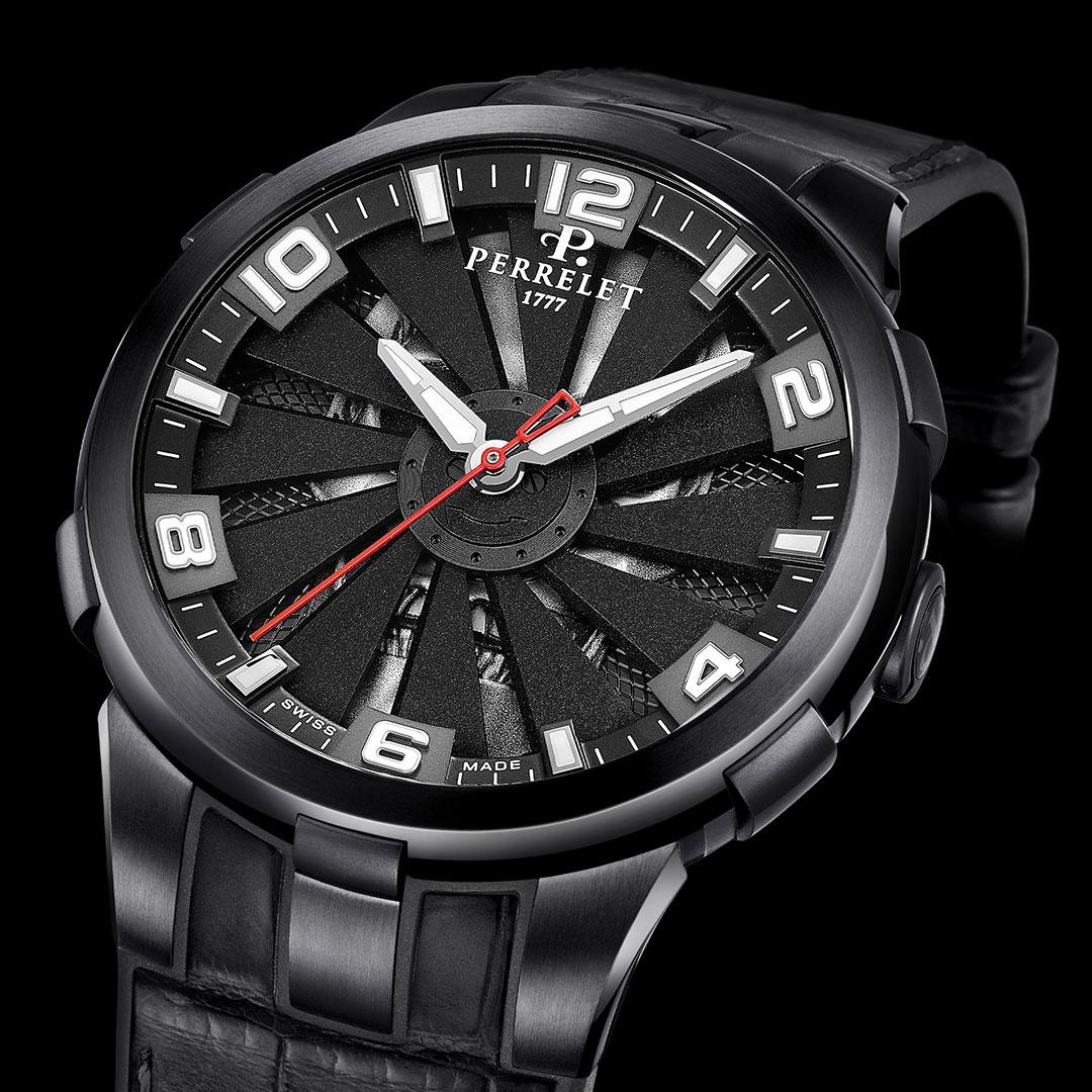 Perrelet Turbine Skull ref. A1093/S1 (black) side