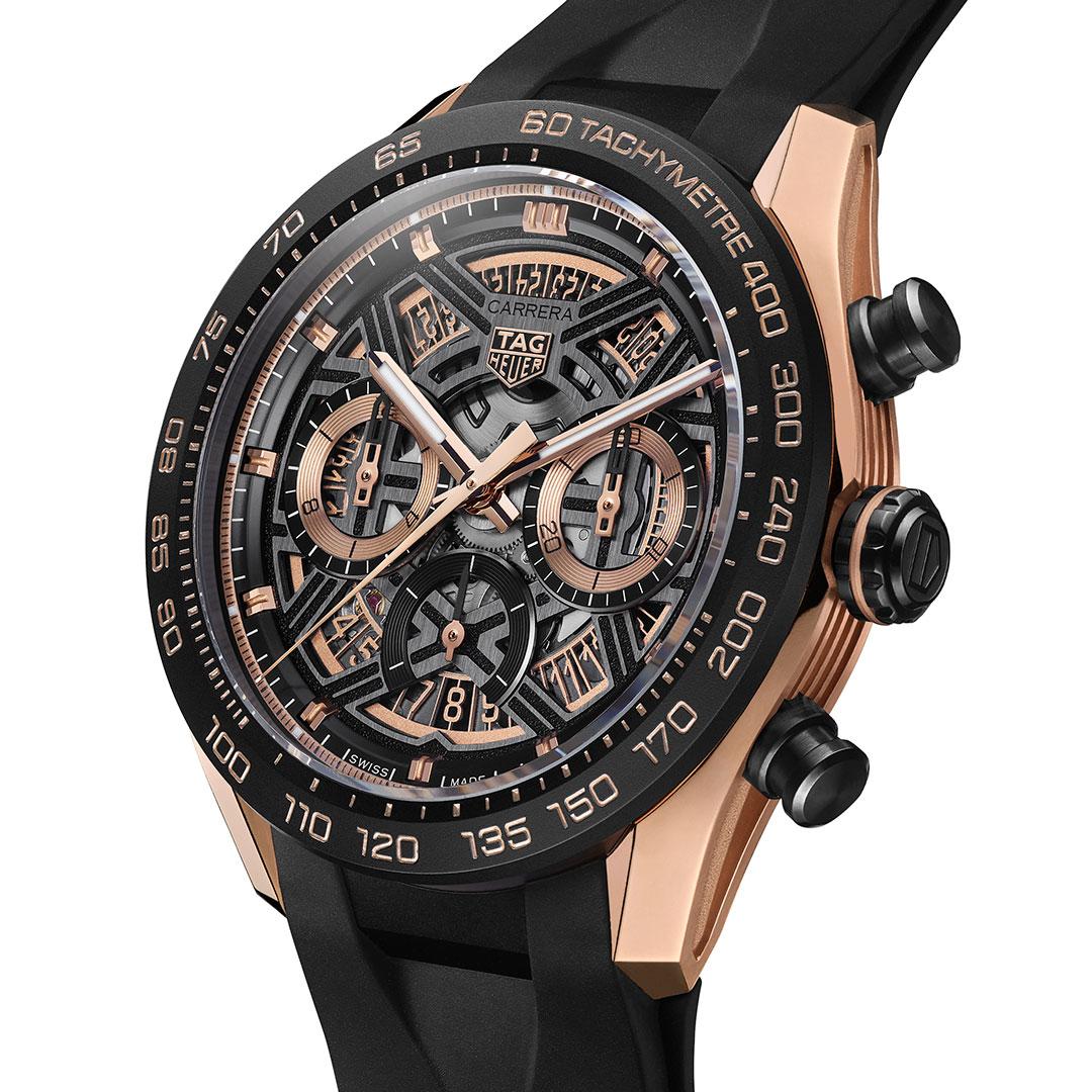 TAG Heuer Carrera Chronograph Extreme Sport ref. CBU2050.FT6273 (gold) side