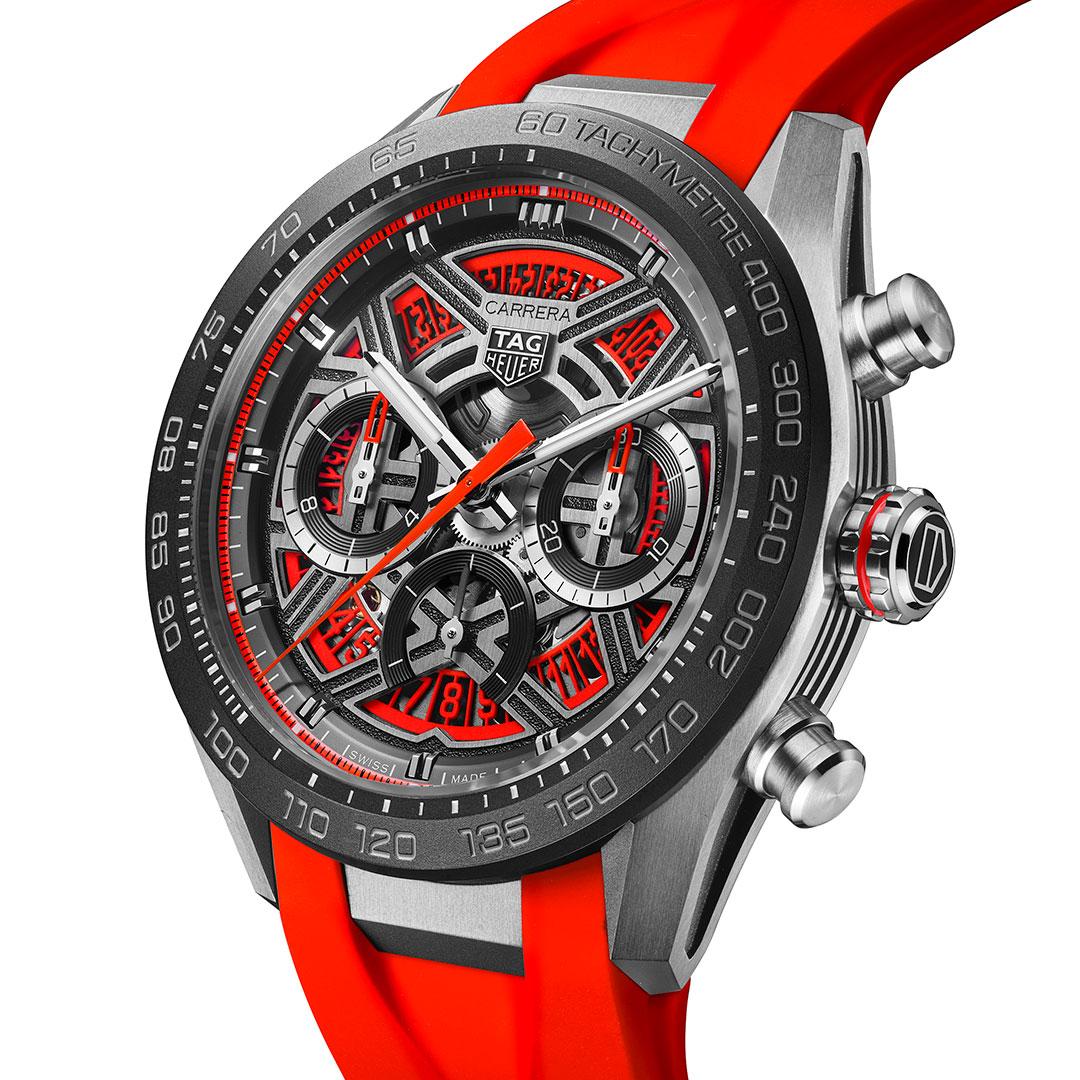 TAG Heuer Carrera Chronograph Extreme Sport ref. CBU2082.FT6275 (red) side