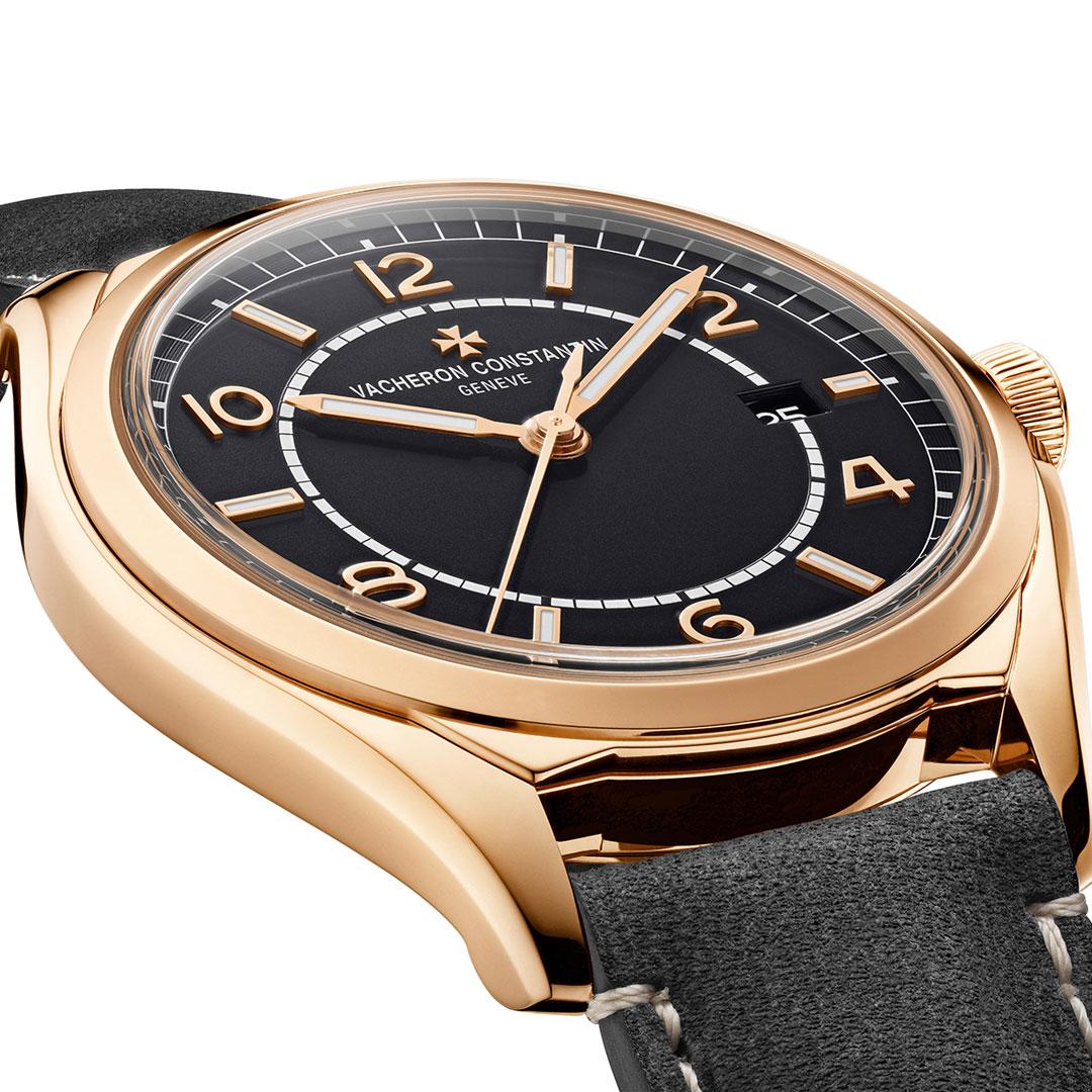 Vacheron Constantin Fiftysix Self-winding Pink Gold / Black Dial ref. 4600E/000R-H101 band