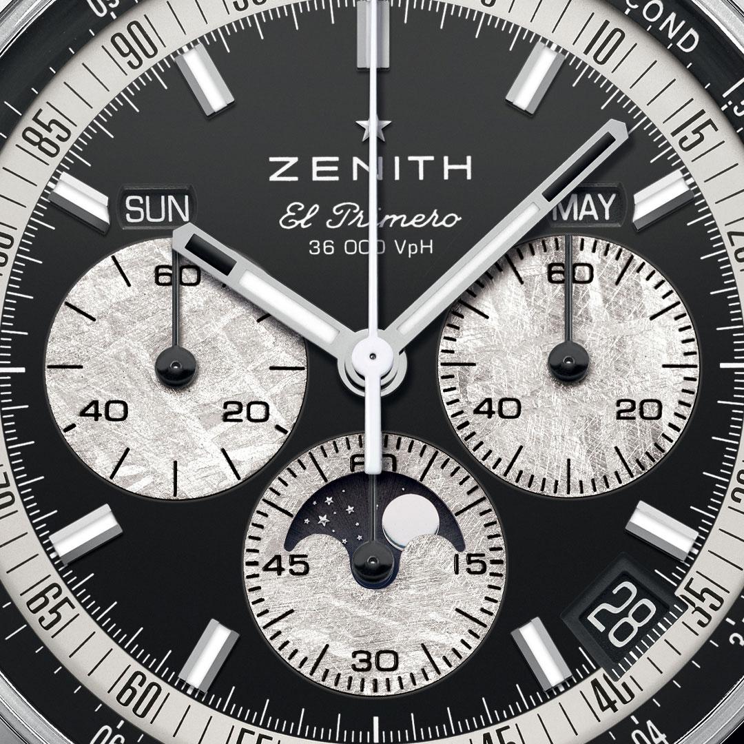 Zenith Chronomaster Original Triple Calendar Limited Edition For Hodinkee ref. 03.3401.3610/21.M3200 dial