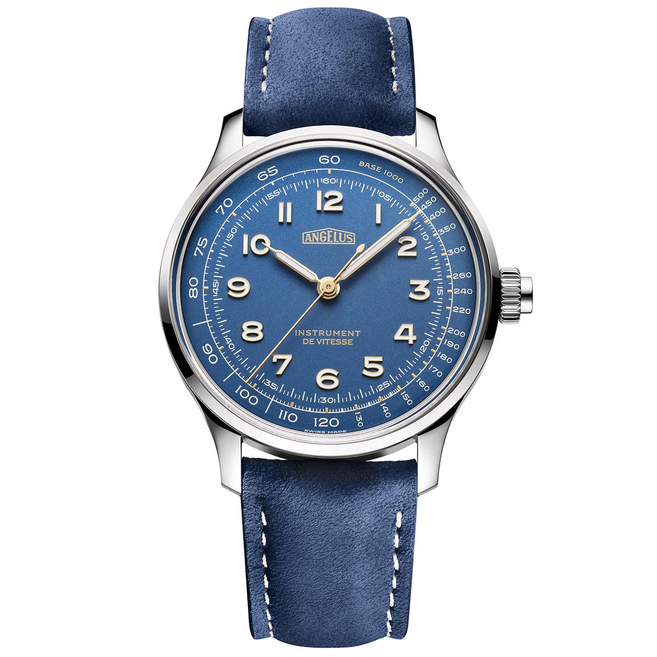 Angelus Instrument de Vitesse Indianapolis Blue and Silverstone Grey ref. 0CHBS.U01A.V010S