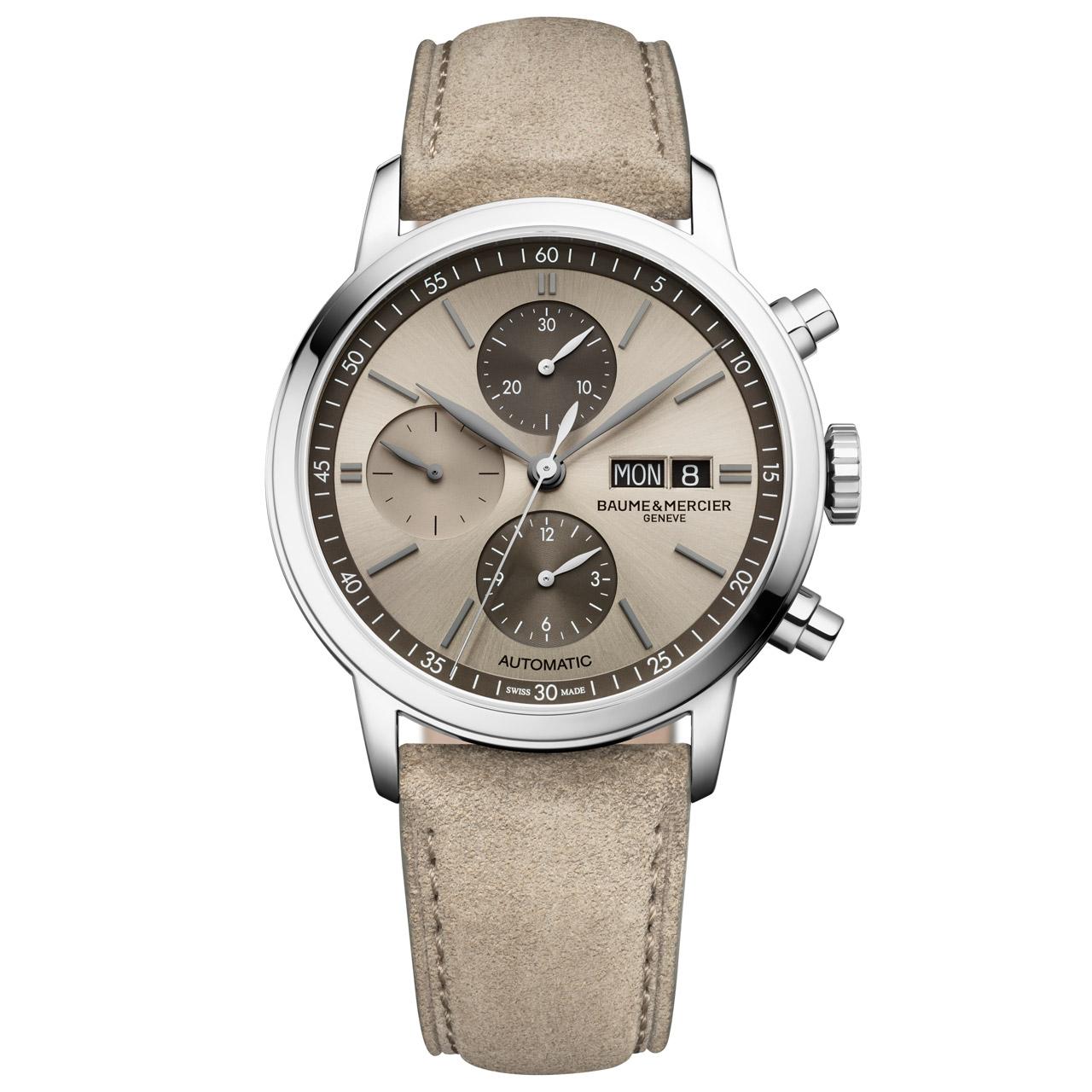 Baume et Mercier Classima Automatic Chronograph 42 mm ref. 10782 sand