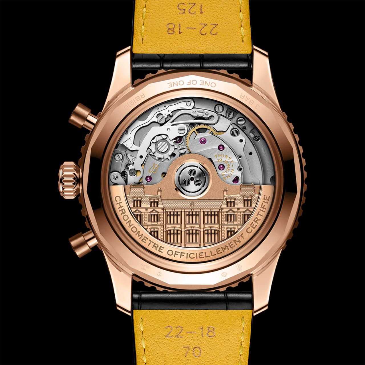 Breitling Navitimer B19 Chronograph 43 Perpetual Calendar 140th Anniversary TimeForArt ref. RB19102A1L1P1 back