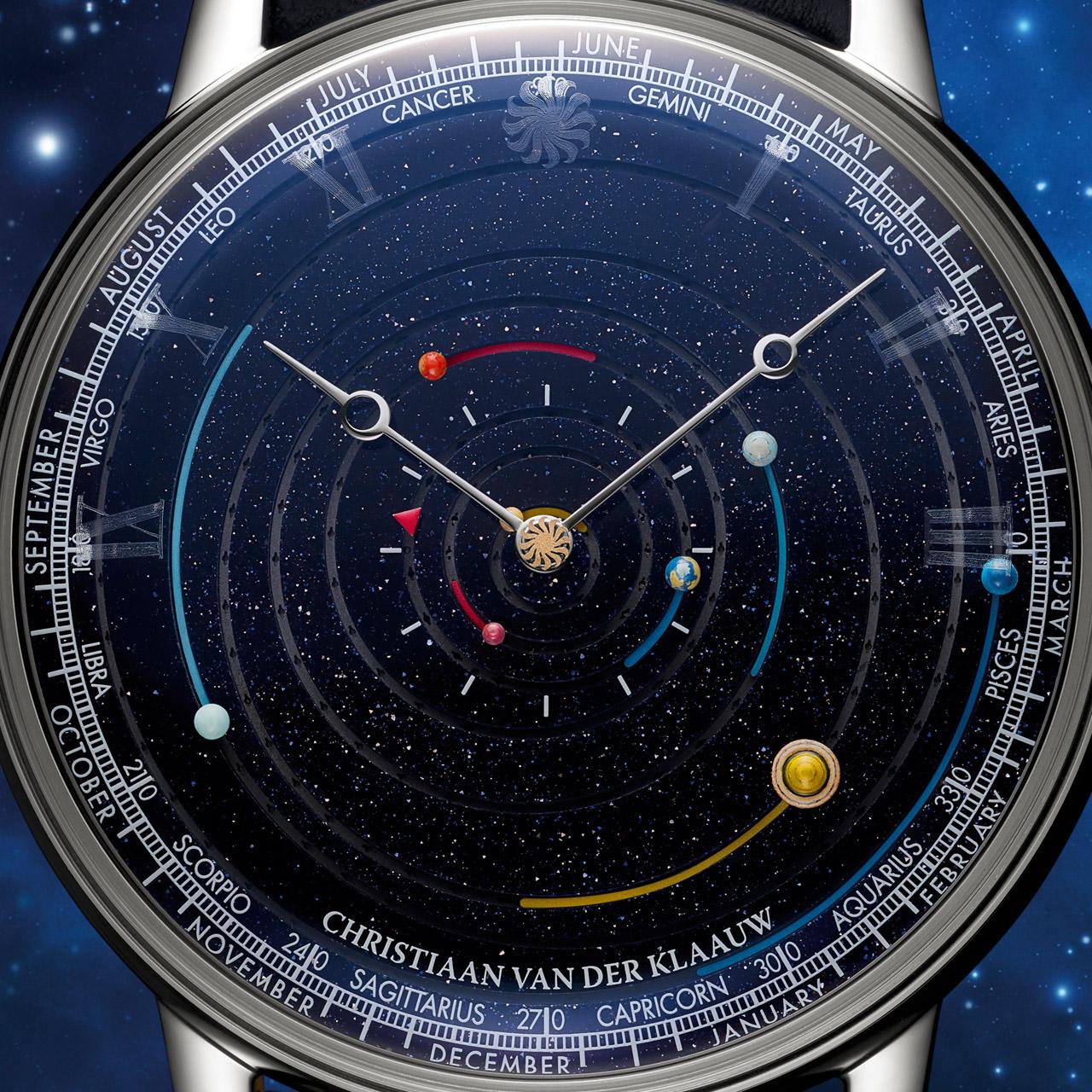 Christiaan van der Klaauw Grand Planetarium Eccentric Manufacture platinum dial