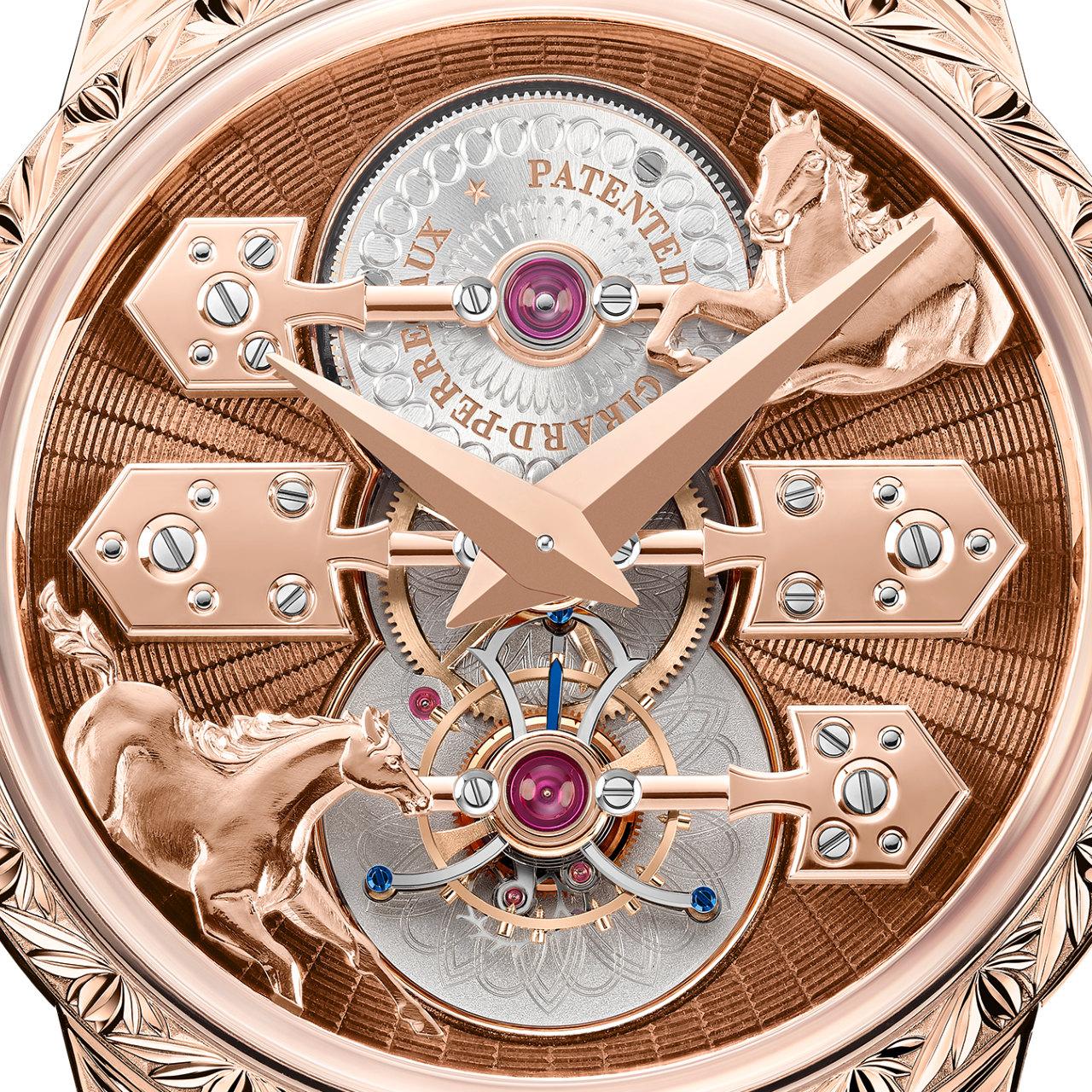 Girard-Perregaux La Esmeralda Tourbillon ref. 99274-52-3423-5CC dial