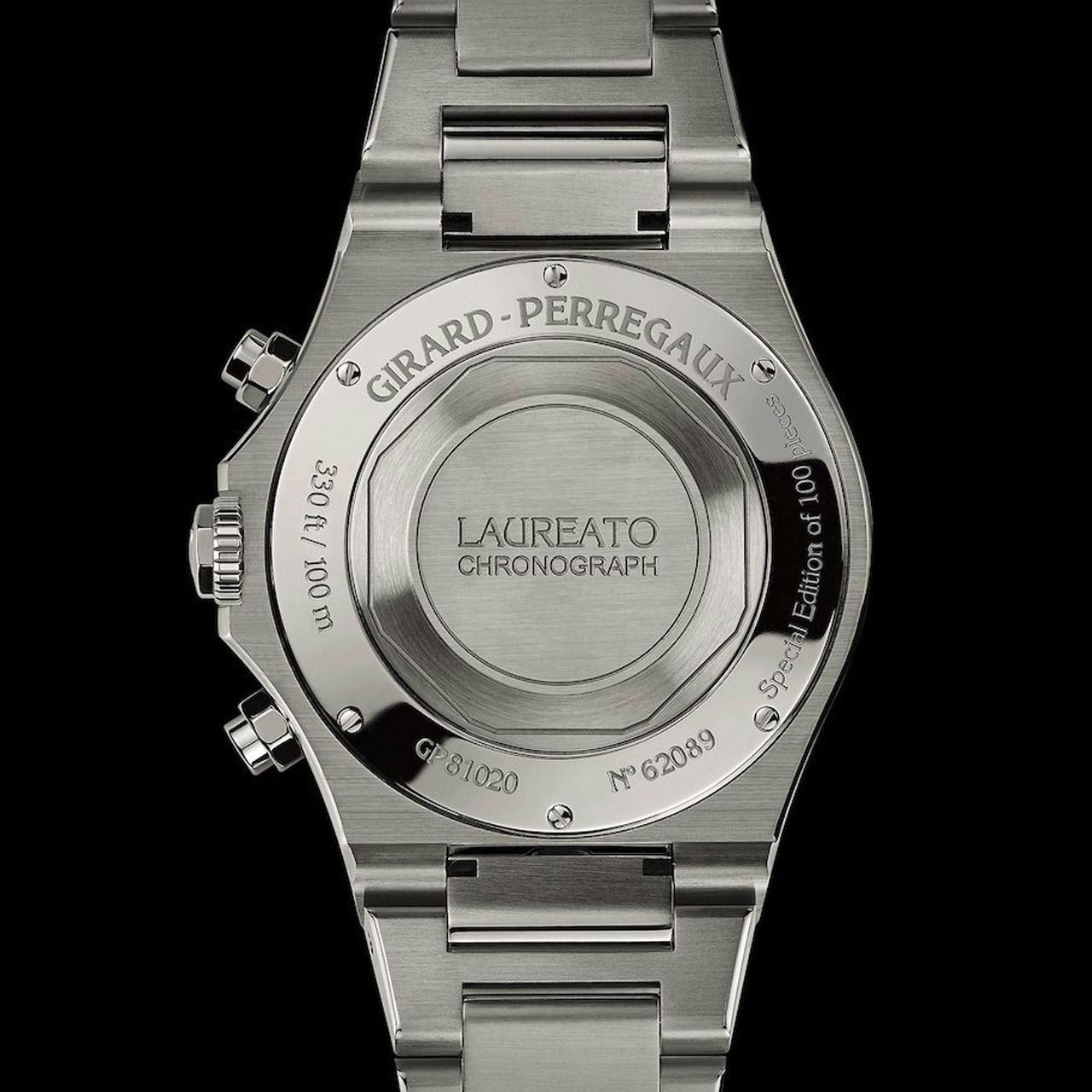 Girard-Perregaux Laureato Chronograph Aiiro Japan Limited Edition ref. 81020-21-3311-1GM back