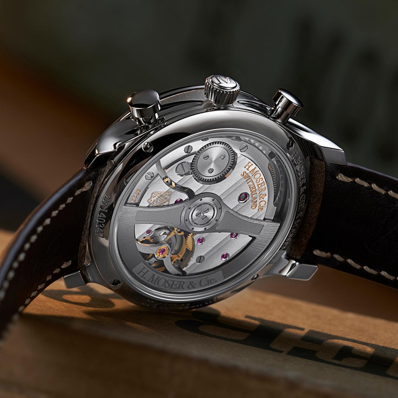 H. Moser & Cie. Endeavour Chronograph x Massena LAB ref. 1220-1200 back side