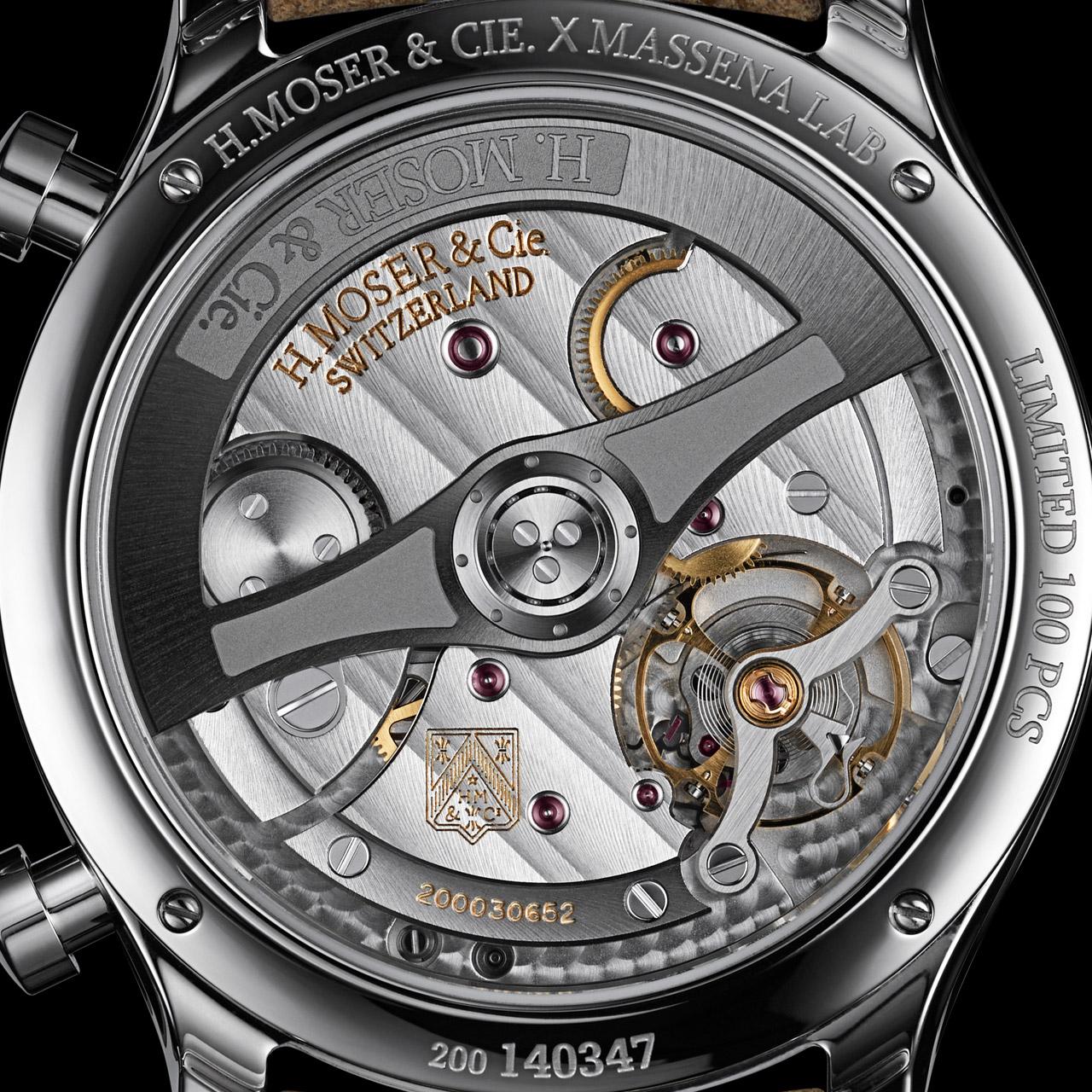 H. Moser & Cie. Endeavour Chronograph x Massena LAB ref. 1220-1200 back