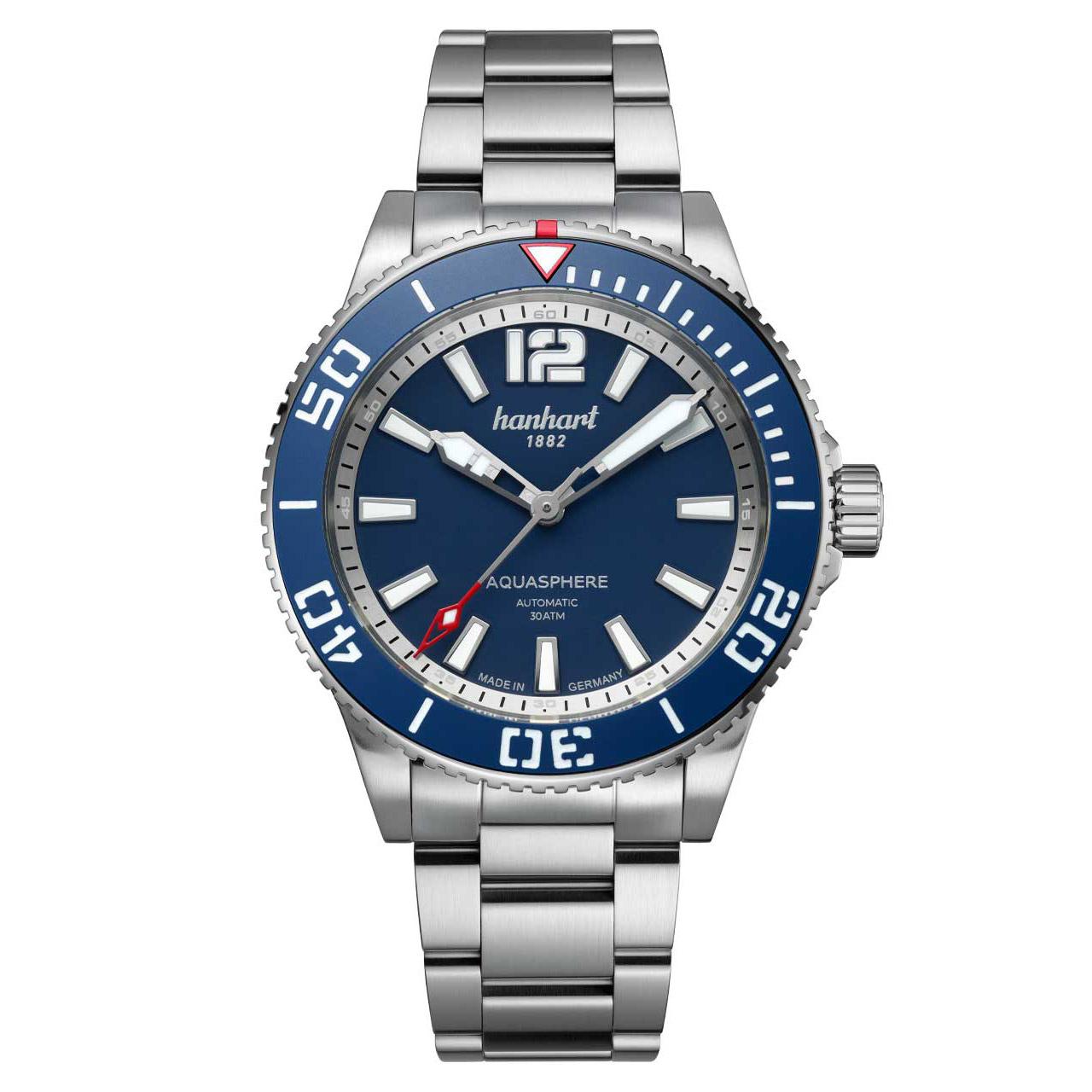 Hanhart Aquasphere FreeFall Blue ref. 772.270-6428 bracelet