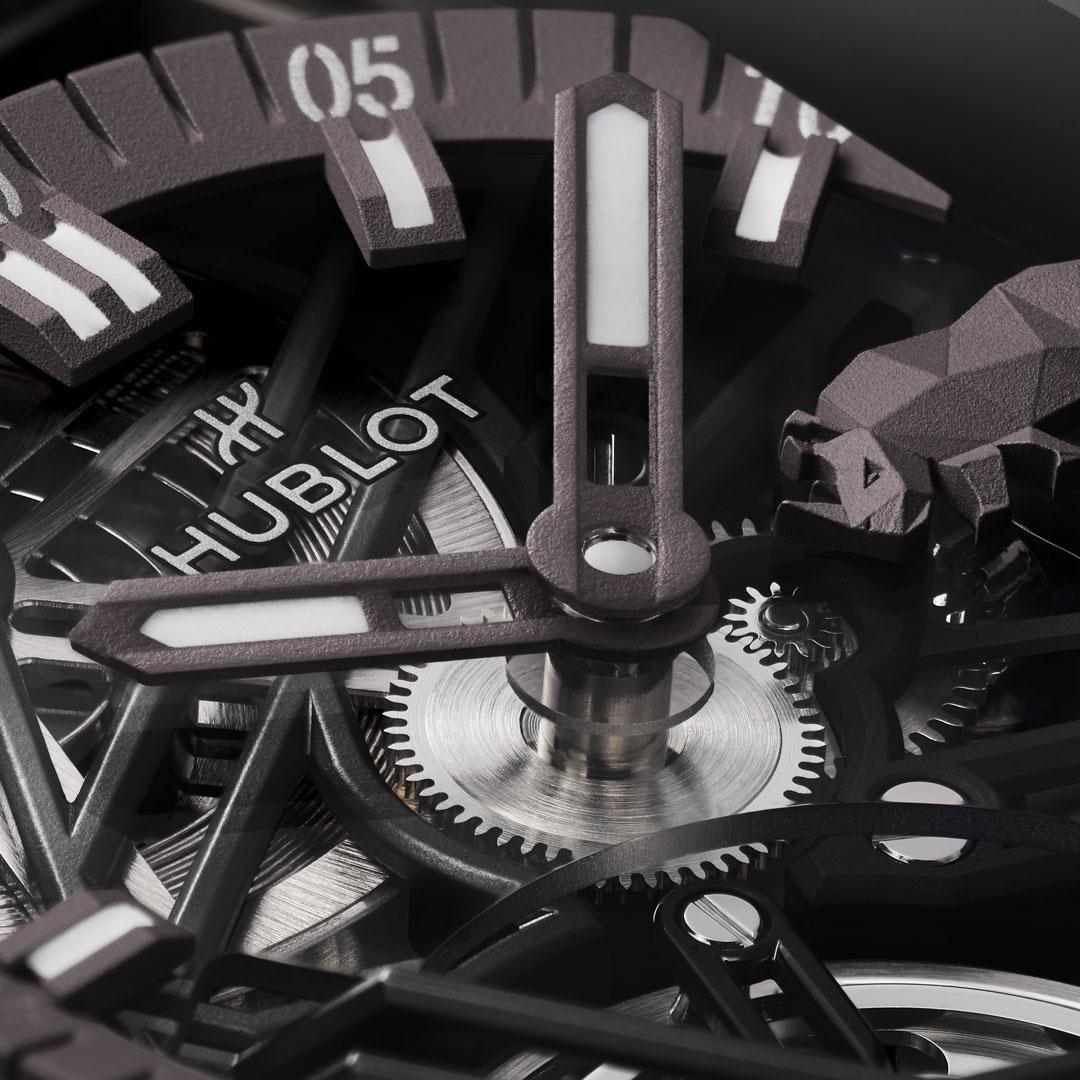 Hublot Spirit of Big Bang SORAI ref. 645.FX.8020.NR.SOA24 dial detail