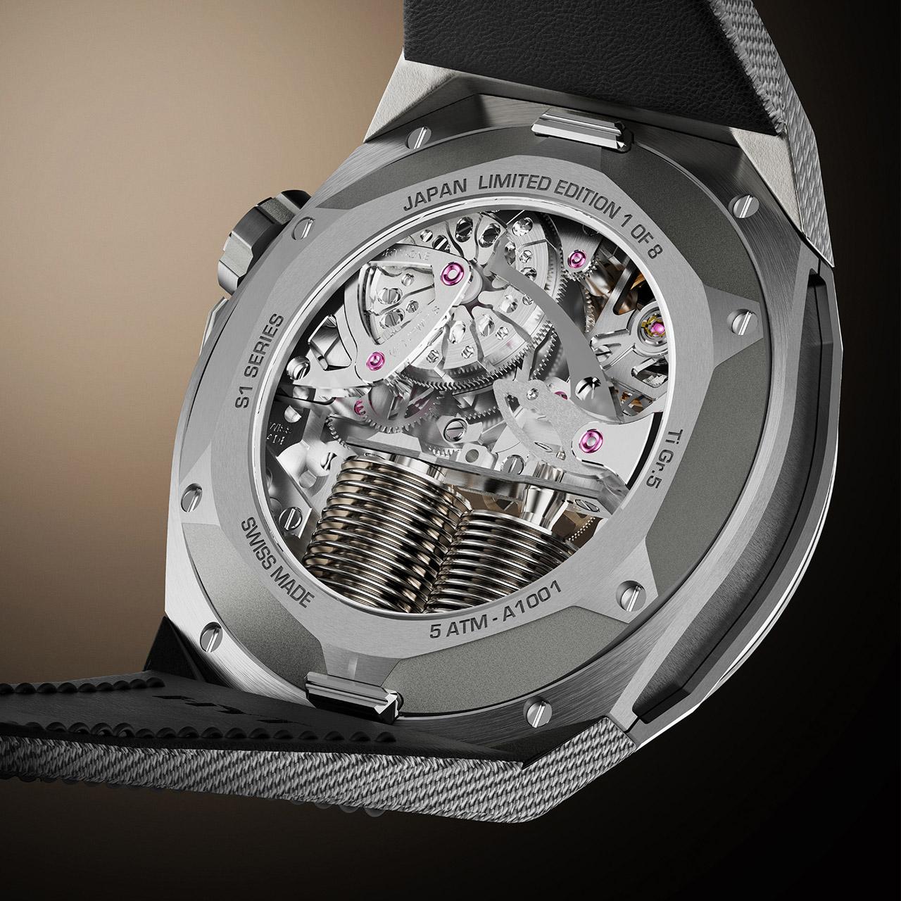 HYT S1 Titanium Japan Limited Edition ref. H03300-A back