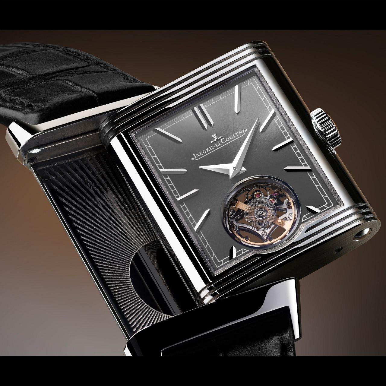 Jaeger-LeCoultre Reverso Tribute Duoface Tourbillon Steel ref. Q392845J recto