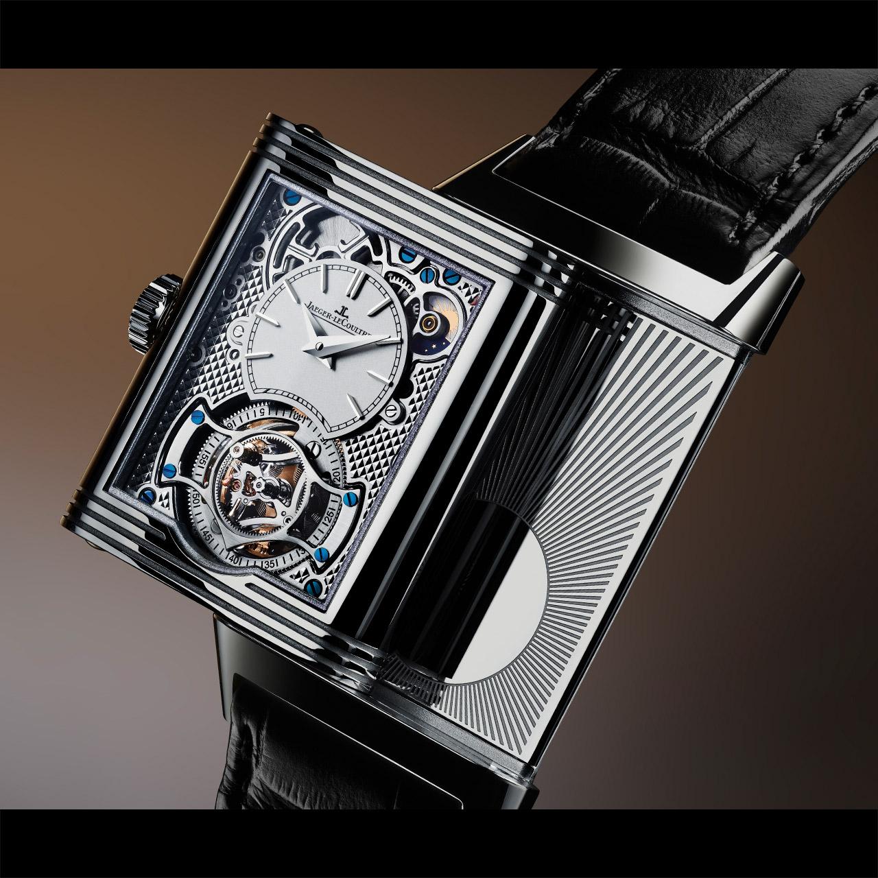 Jaeger-LeCoultre Reverso Tribute Duoface Tourbillon Steel ref. Q392845J verso