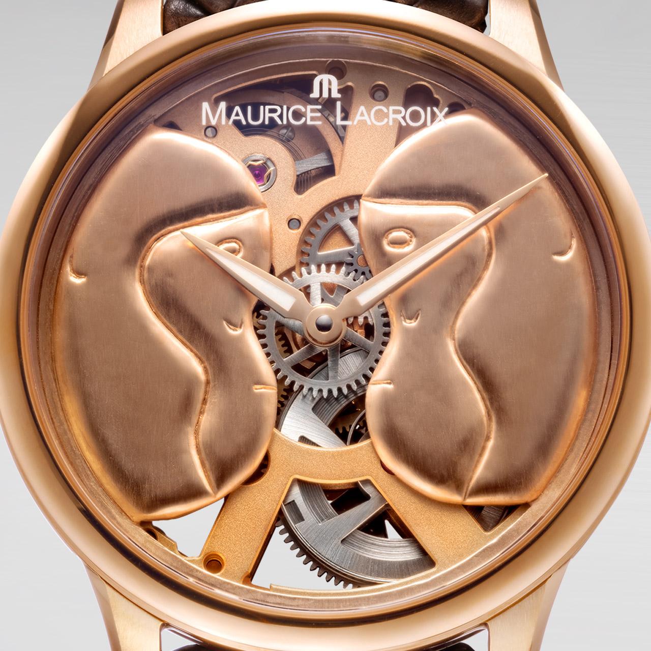 Maurice Lacroix Masterpiece Skeleton With What Eyes? by Rodrigo Hernández ref. MP7228-TIMEFORART24 dial