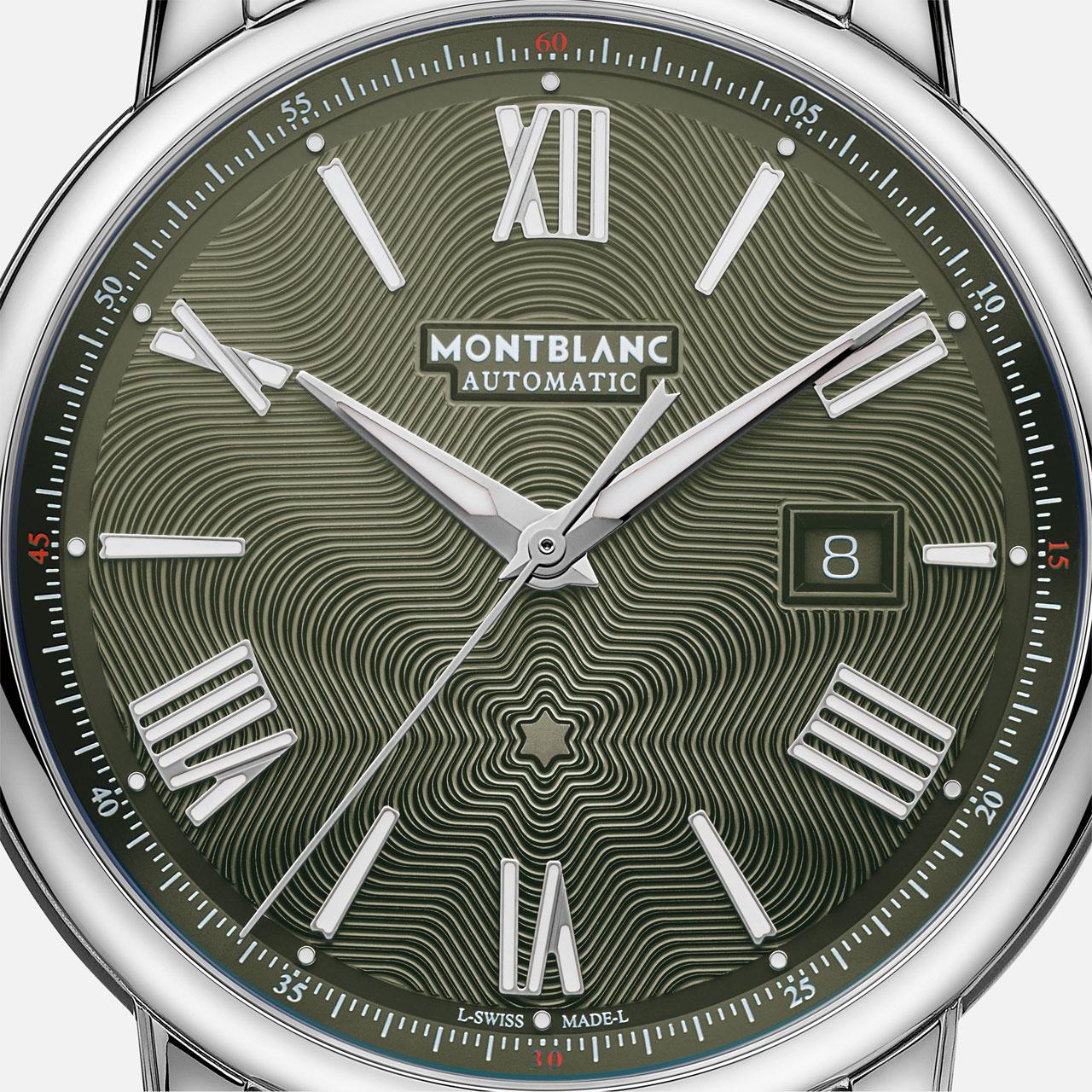 Montblanc Star Legacy Automatic Date 43 mm Green ref. MB13294x dial