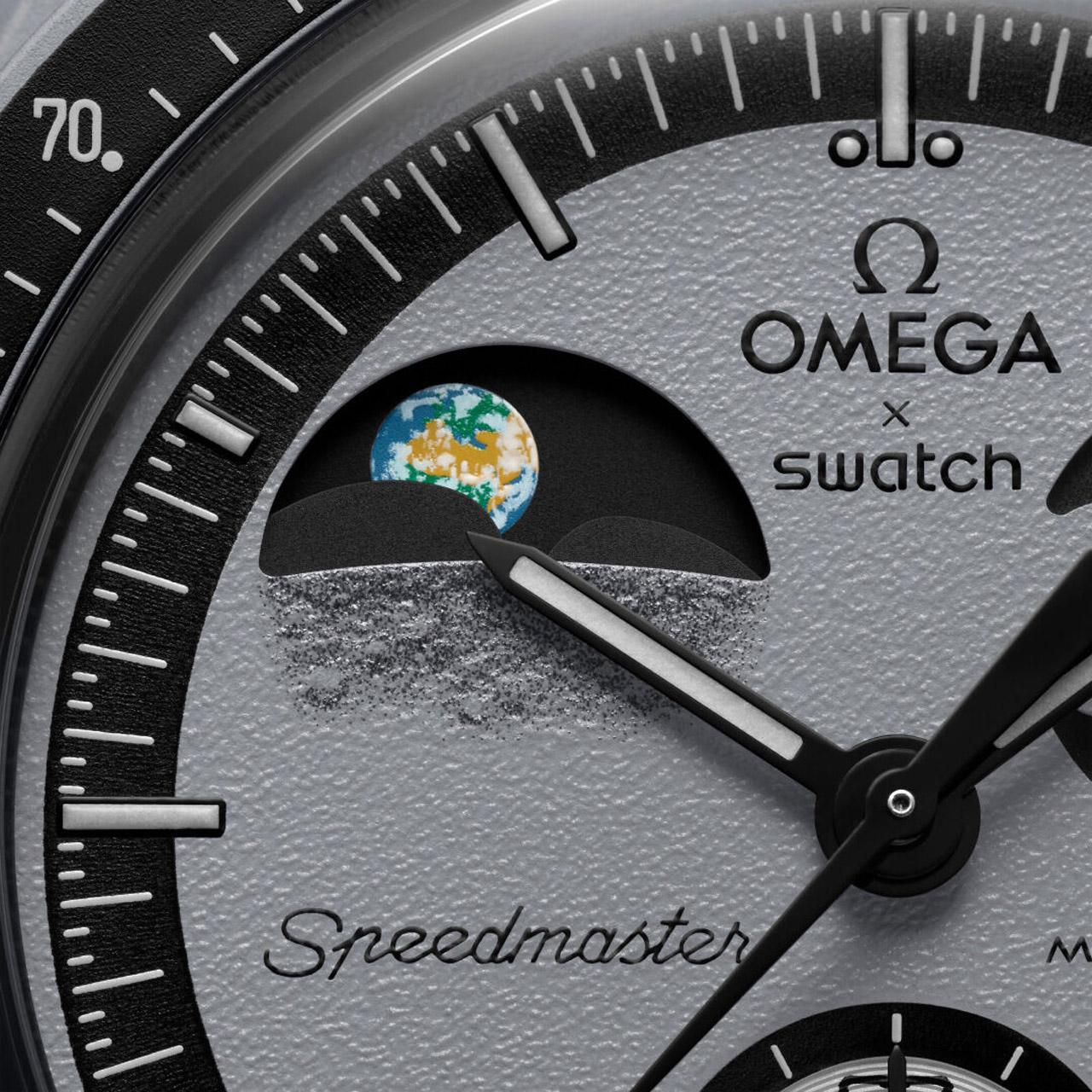 Omega x Swatch Bioceramic Moonswatch Mission to Earthphase ref. SO33M700 earth